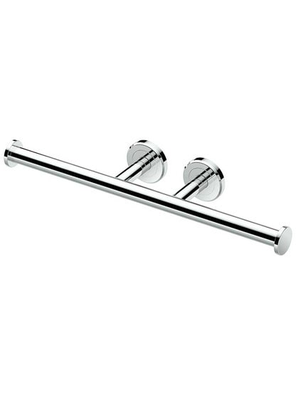 Latitude Double Toilet Paper Holder in Polished Chrome.